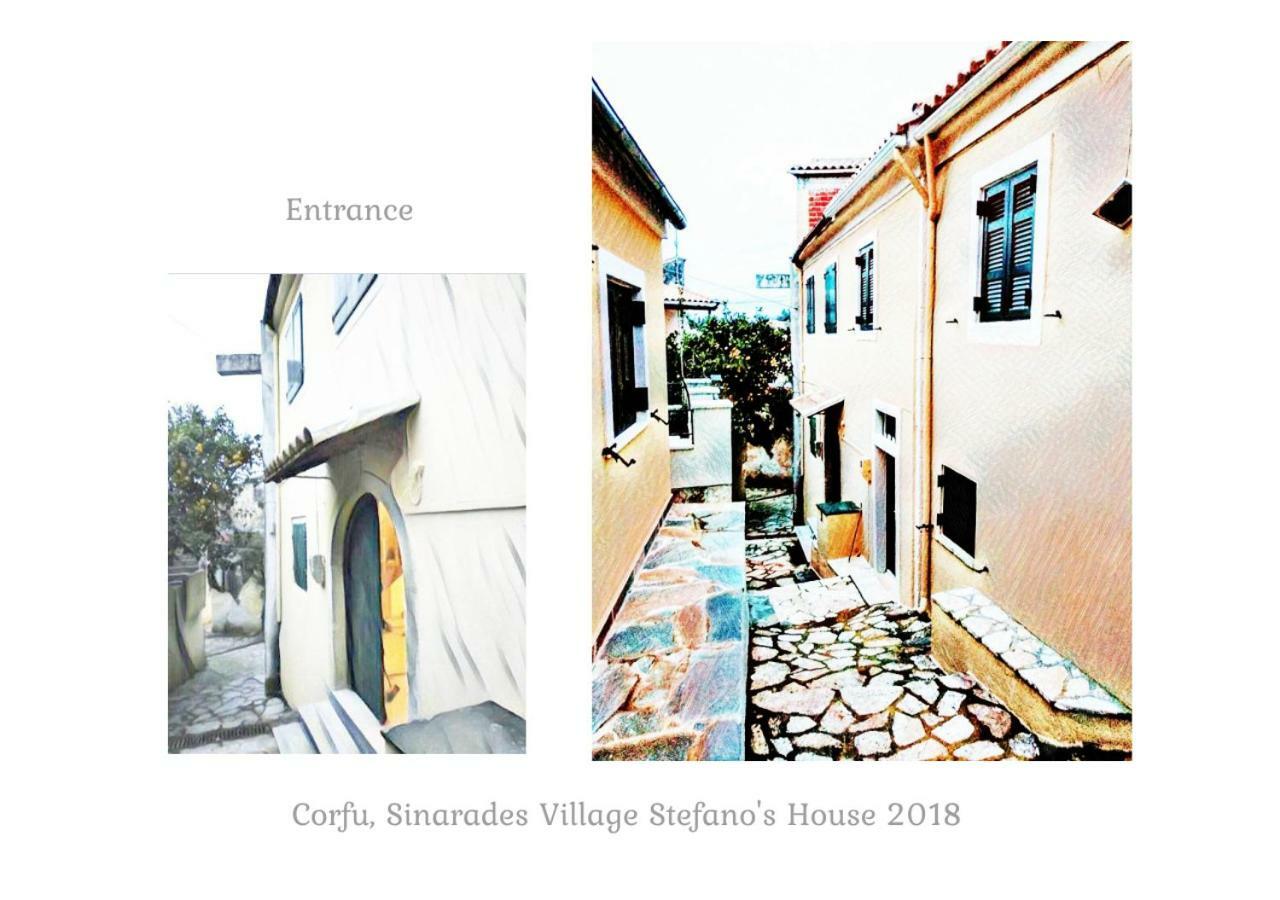 Country Traditional House In Corfu Village, Greece Sinarádes Eksteriør billede