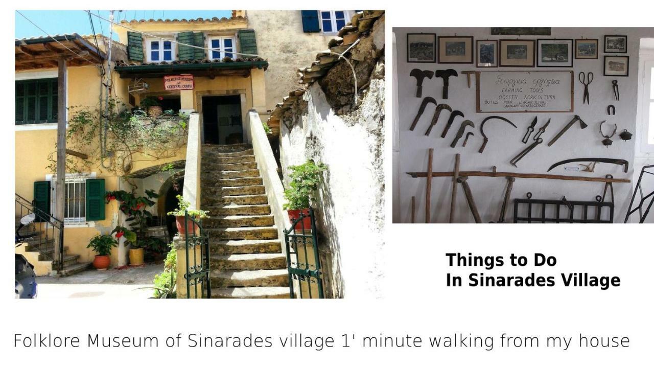 Country Traditional House In Corfu Village, Greece Sinarádes Eksteriør billede